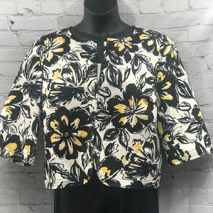 Josephine | Yellow & Black Floral Jacket
